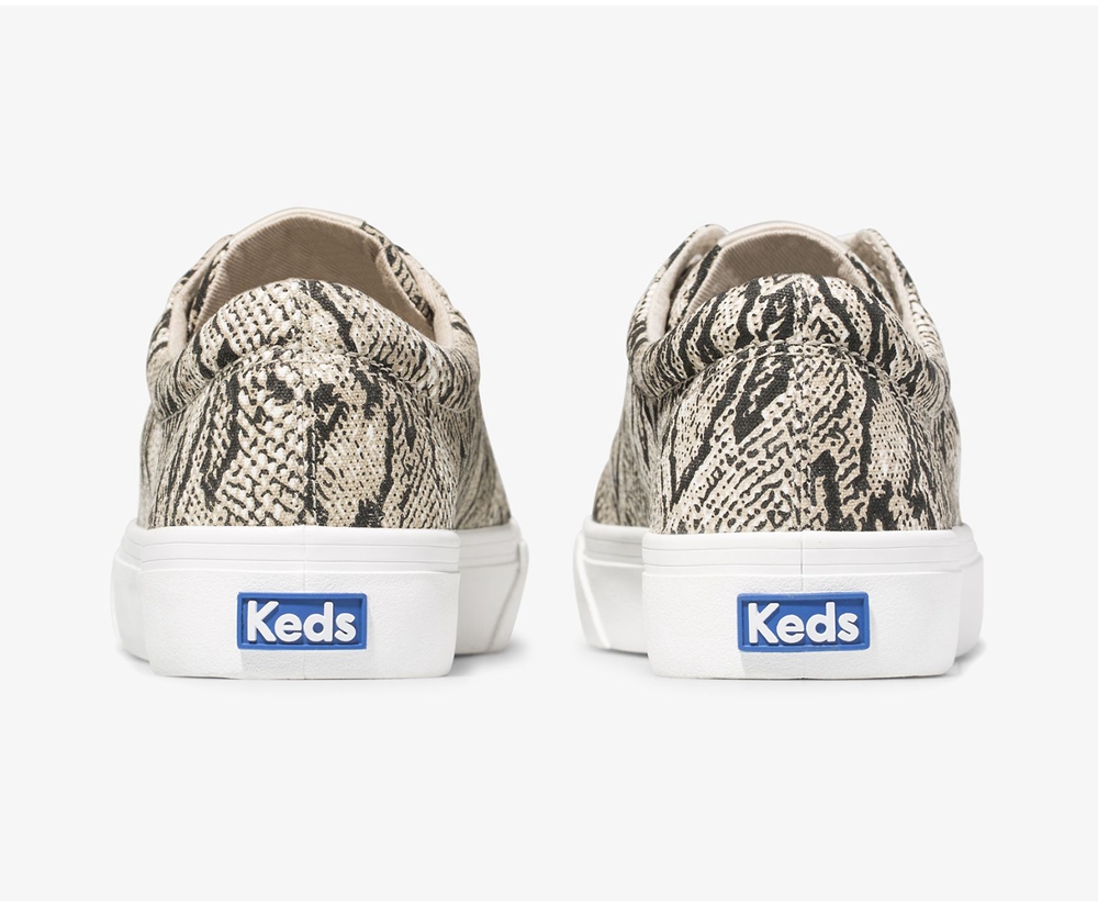 Keds Sneakers White/Black - Jump Kick Snake - Womens BAYZST-520